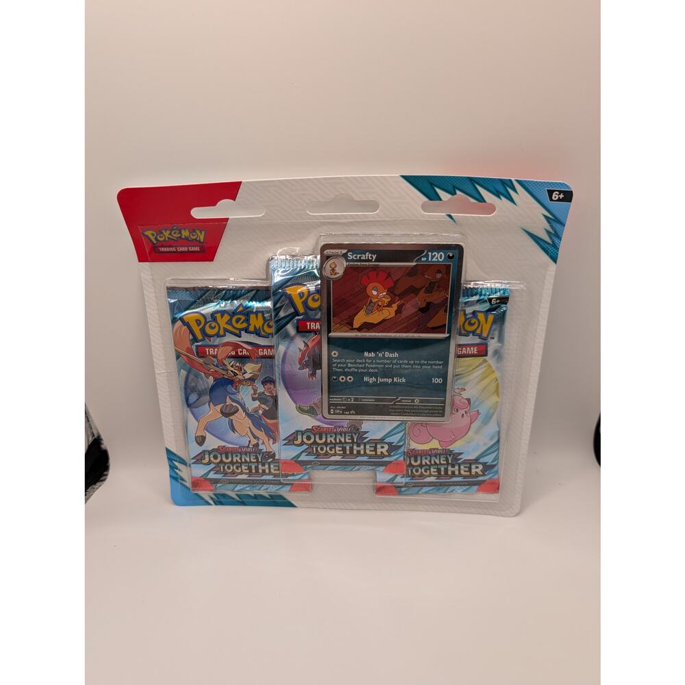 Pokémon: Scarlet & Viole Journey Together Three Booster Blister Pokémon Scrafty